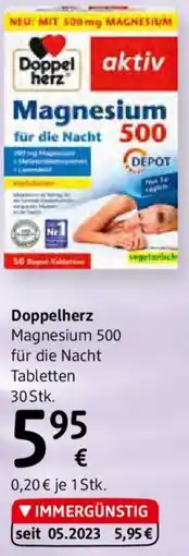 dm Doppelherz Magnesium 500 Angebot