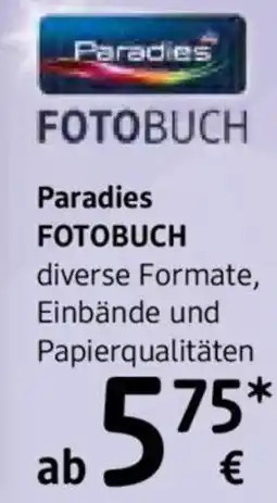dm Paradies FOTOBUCH Angebot