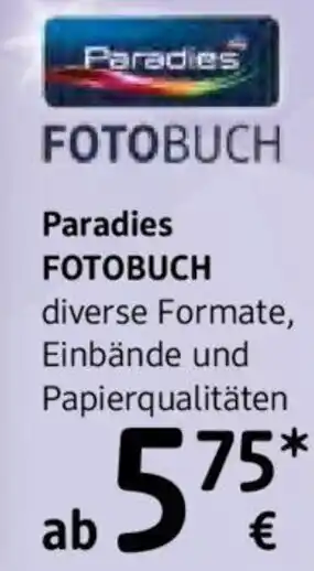dm Paradies FOTOBUCH Angebot