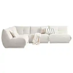 XXXLutz Ecksofa in Kord Weiß Angebot