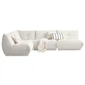 XXXLutz Ecksofa in Kord Weiß Angebot