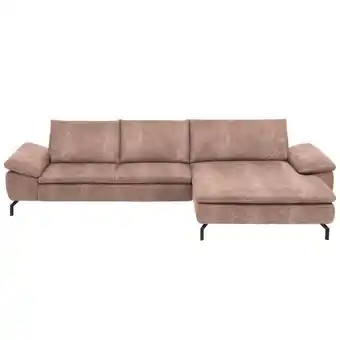 XXXLutz Ecksofa in Mikrofaser Altrosa Angebot