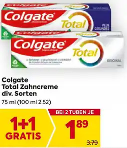 Billa Colgate Total Zahncreme 75ml Angebot