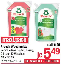 Maximarkt Frosch Waschmittel Angebot
