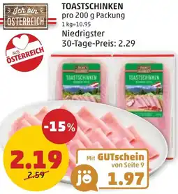 PENNY TOASTSCHINKEN 200g Angebot