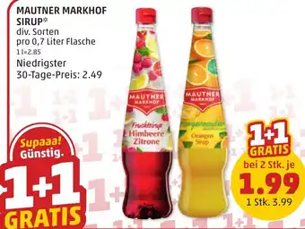 PENNY MAUTNER MARKHOF SIRUP 0.7 Liter Angebot
