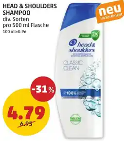 PENNY HEAD & SHOULDERS SHAMPOO 500ml Angebot