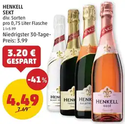 PENNY HENKELL SEKT 0.75 Liter Angebot