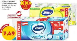 PENNY ZEWA COMFORT TOILETTENPAPIER Angebot