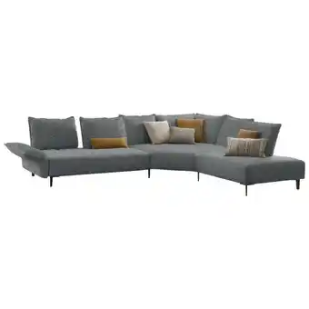 XXXLutz Ecksofa in Flachgewebe Schwarz, Weiß Angebot