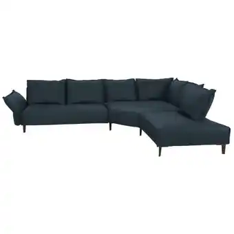 XXXLutz Ecksofa in Echtleder Dunkelblau Angebot