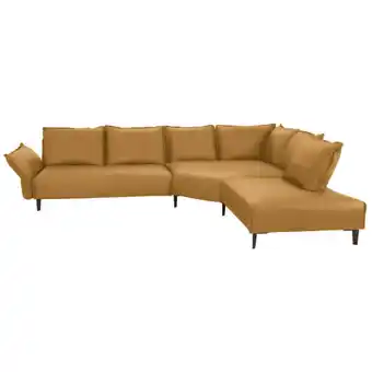 XXXLutz Ecksofa in Echtleder Currygelb Angebot