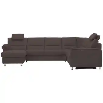 XXXLutz Wohnlandschaft in Mikrofaser Graubraun Angebot