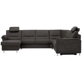 XXXLutz Wohnlandschaft in Mikrofaser Anthrazit Angebot
