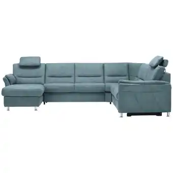 XXXLutz Wohnlandschaft in Mikrofaser Hellblau Angebot
