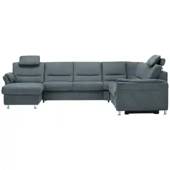 XXXLutz Wohnlandschaft in Mikrofaser Blaugrau Angebot
