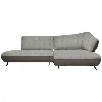 XXXLutz Ecksofa in Webstoff, Struktur Blau, Sandfarben Angebot
