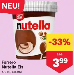 MPreis Ferrero Nutella Eis 470ml Angebot