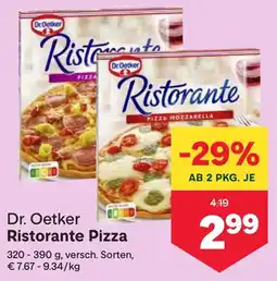 MPreis Dr. Oetker Ristorante Pizza 320-390g Angebot