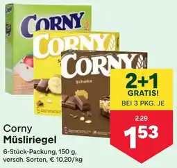 MPreis Corny Müsliriegel 150g Angebot