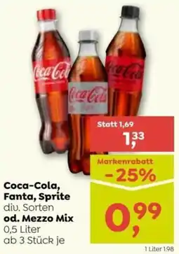ADEG Coca-Cola, Fanta, Sprite od. Mezzo Mix 0,5 Liter Angebot