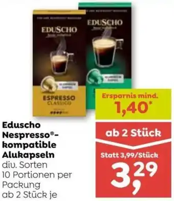 ADEG Eduscho Nespresso- kompatible Alukapseln Angebot