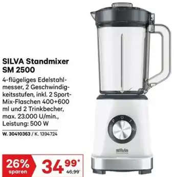 Lagerhaus SILVA Standmixer SM 2500 Angebot