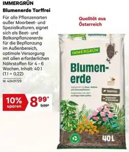 Lagerhaus IMMERGRÜN Blumenerde Torffrei Angebot