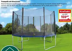 Lagerhaus Trampolin mit Schutznetz Angebot