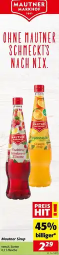 Nah&Frisch Mautner Sirup 0.7 l Angebot