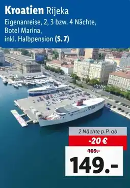 Lidl Reisen Kroatien Rijeka Angebot
