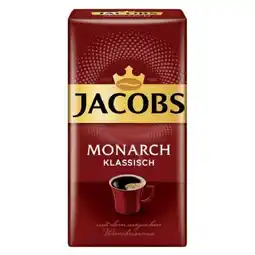 Eurospar Jacobs Monarch ganze Bohne oder gemahlen EUROSPAR 500 Gramm 1 Packung Angebot