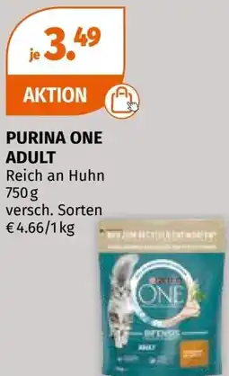 Müller PURINA ONE ADULT Reich an Huhn 750 g Angebot