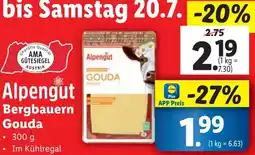Lidl Bergbauern Gouda 300g Angebot