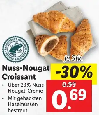 Lidl Nuss-Nougat Croissant Angebot