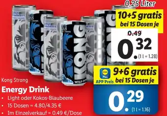 Lidl Energy Drink 0.25L Angebot