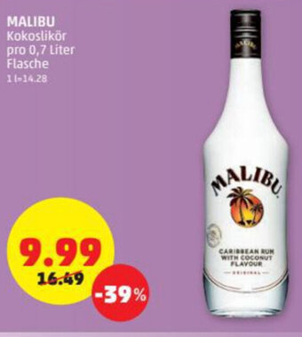PENNY Malibu 0,7 Liter Angebot