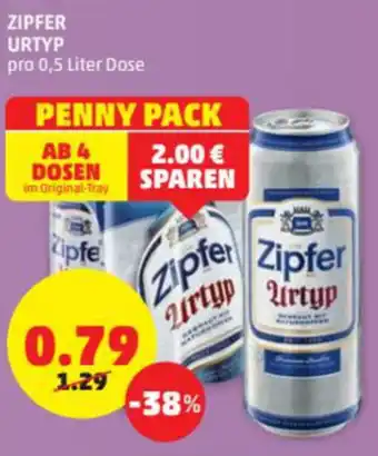 PENNY Zipfer Urtyp 0,5 Liter Dose Angebot