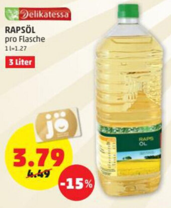 PENNY Rapsöl 3 Liter Angebot