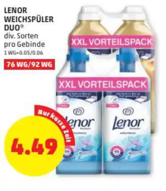 PENNY Lenor Weichspüler Duo Angebot