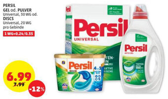 PENNY Persil Gel Od. Pulver Od. DISCS Angebot