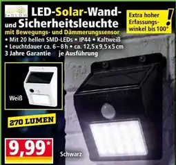 Norma LED Solar Wand Sicherheitsleuchte Angebot