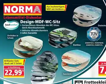 Norma Design MDF WC Sitz Angebot