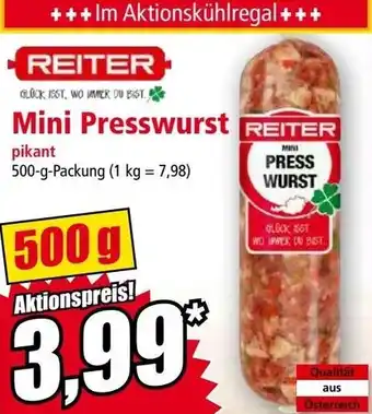 Norma Mini Presswurst Angebot