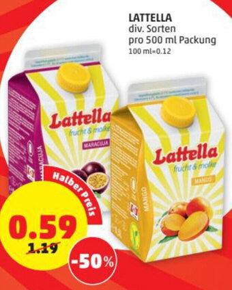 PENNY Lattella 500 ml Angebot