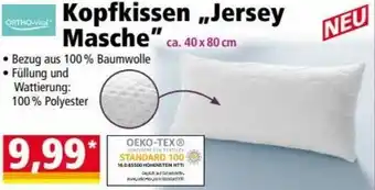 Norma Kopfkissen Jersey Masche Angebot