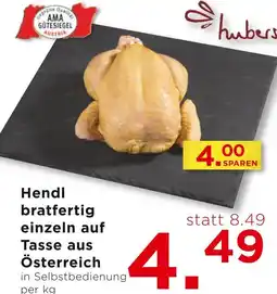Unimarkt Hendl bratfertig einzeln auf Tasse aus Österreich Angebot