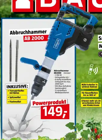 Bauhaus Scheppach Abbruchhammer AB2000 60J Angebot