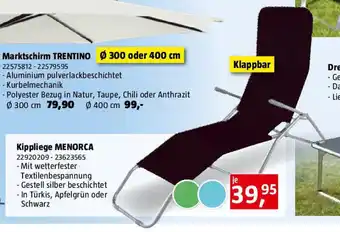 Bauhaus Kippliege MENORCA Angebot