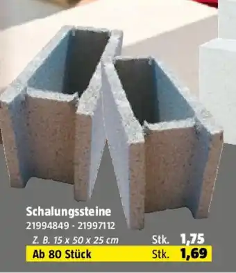 Bauhaus Schalungssteine Angebot